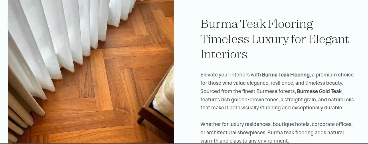 Burmese Gold Teak
