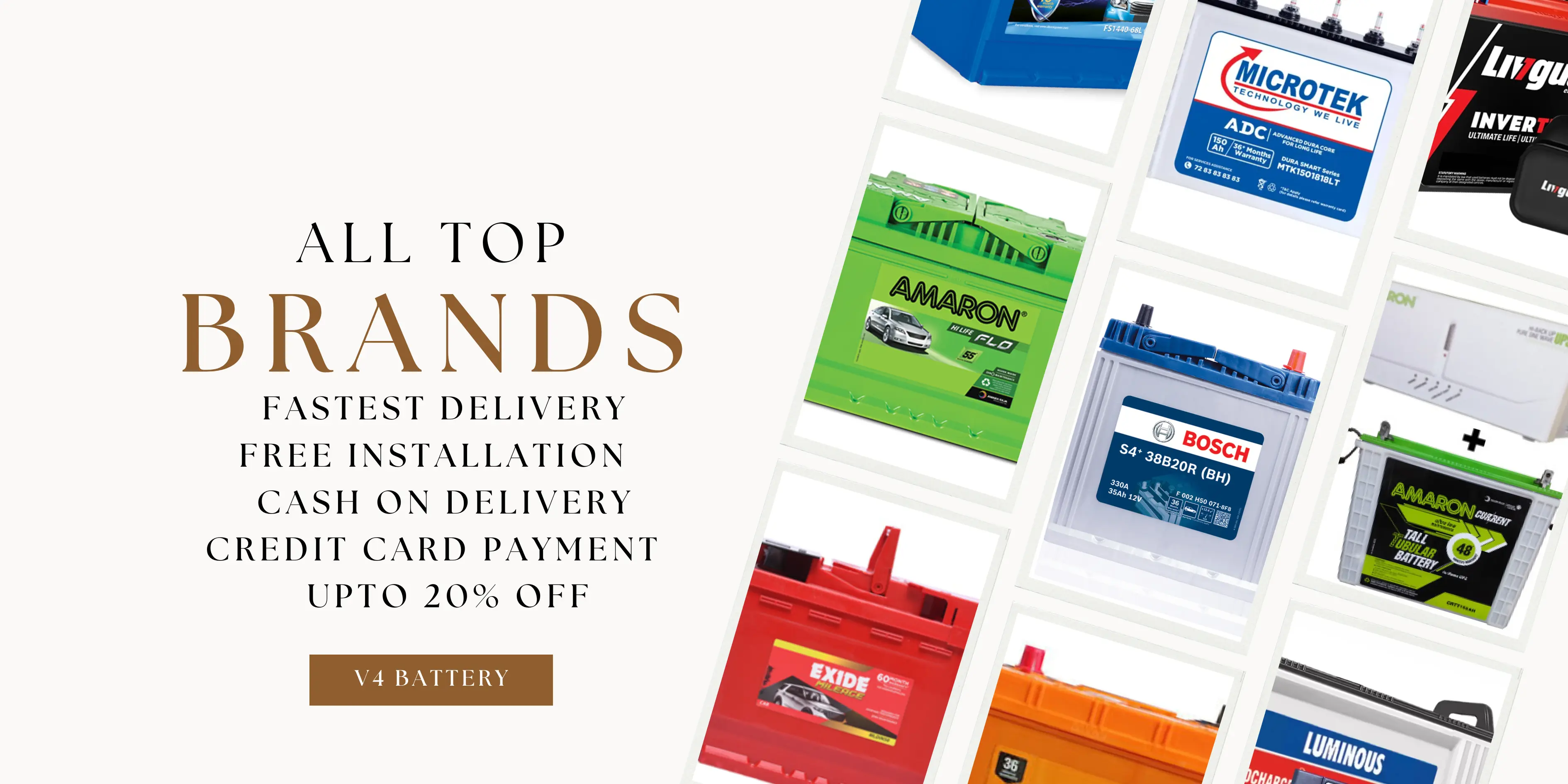 V4 Lights and Batteries