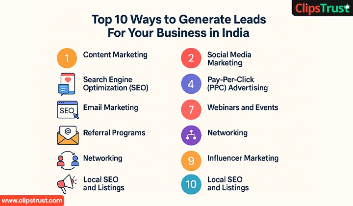 Top 10 Ways to Generate Leads For Your Business in India