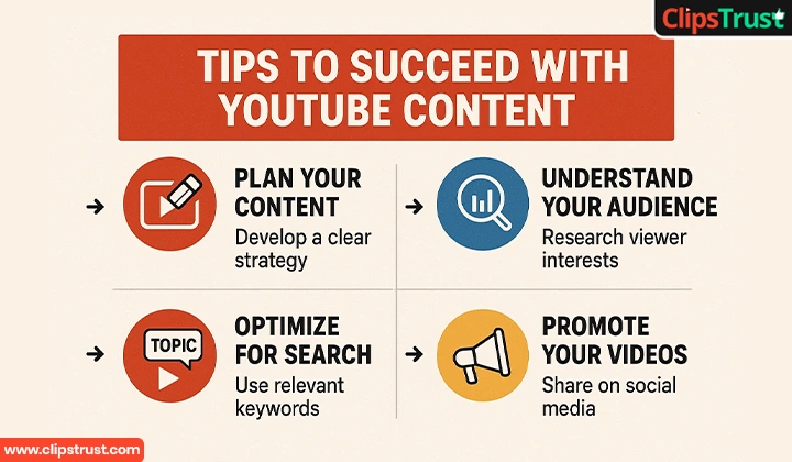 Tips to succeed youtube content