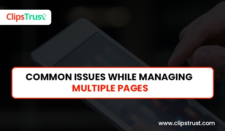 common issues while managing pages