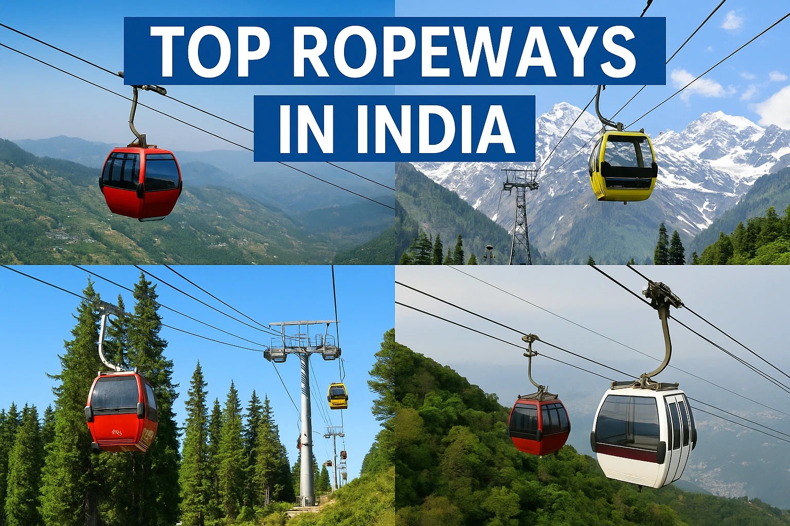 top ropeways in india