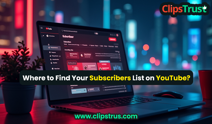 where to find subscribers list on Youtube