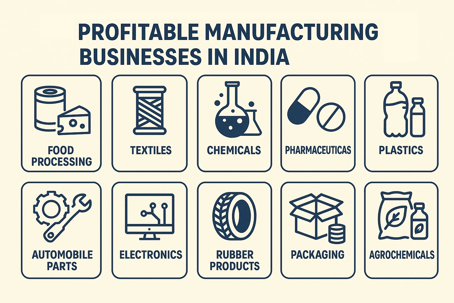 top profitable manufacturing businesses in India