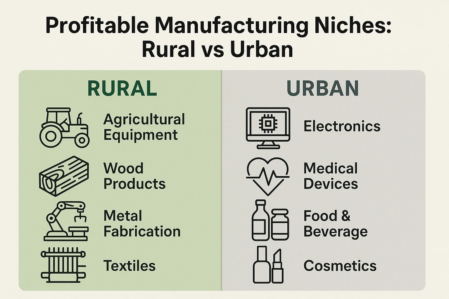 rural vs urban
