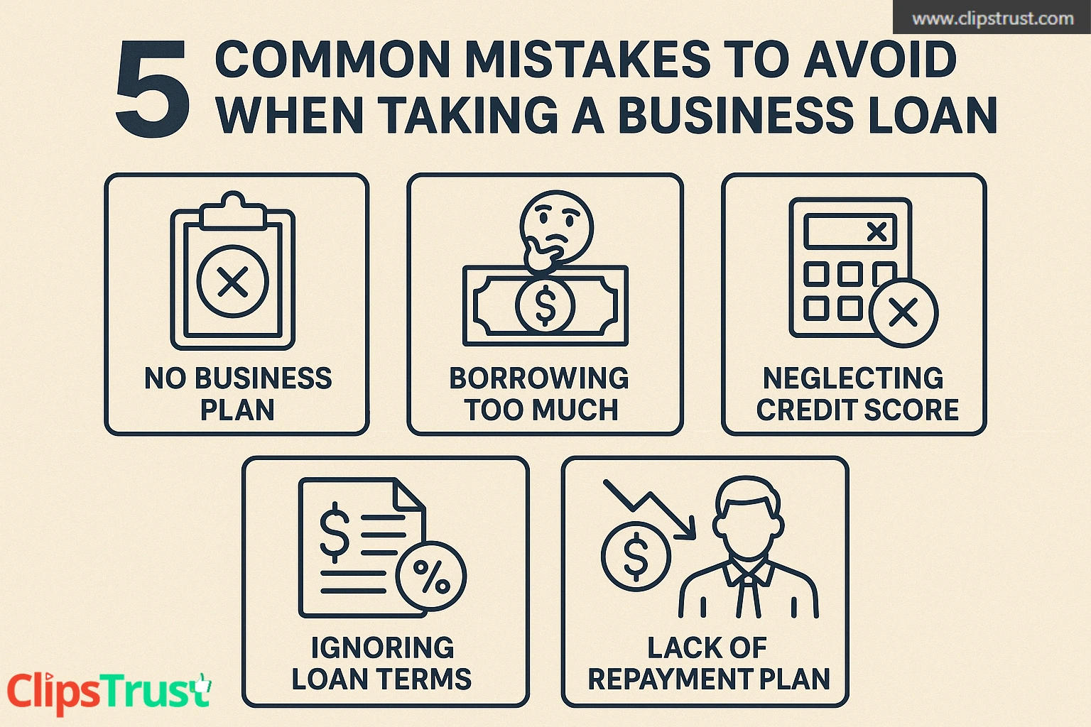 common mistakes to avoid when taking a business loan