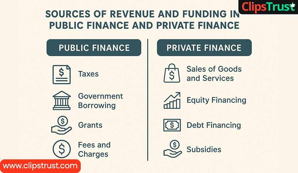 Do Sources of Revenue and Funding Differ Between Public and Private Finance?