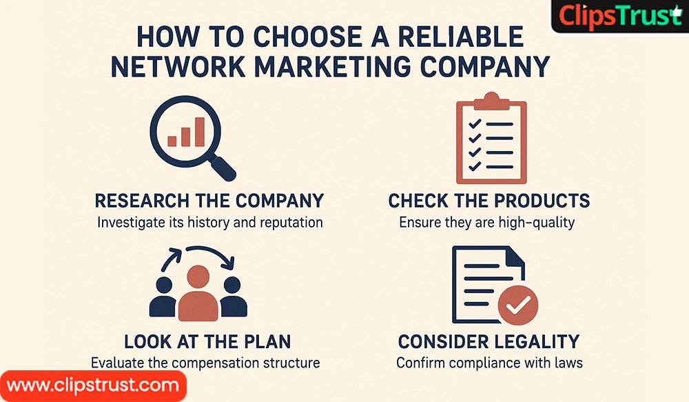 how to choose a reliable network marketing company