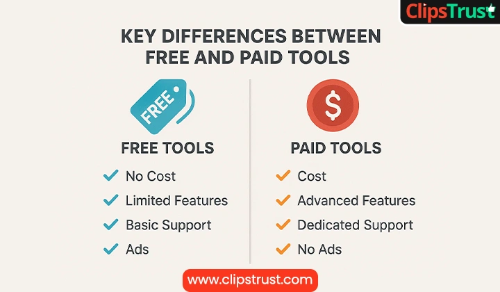 Key Differences Between Free and Paid Tools