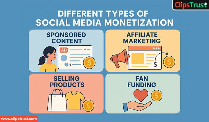 Types of Social Media Monetisation