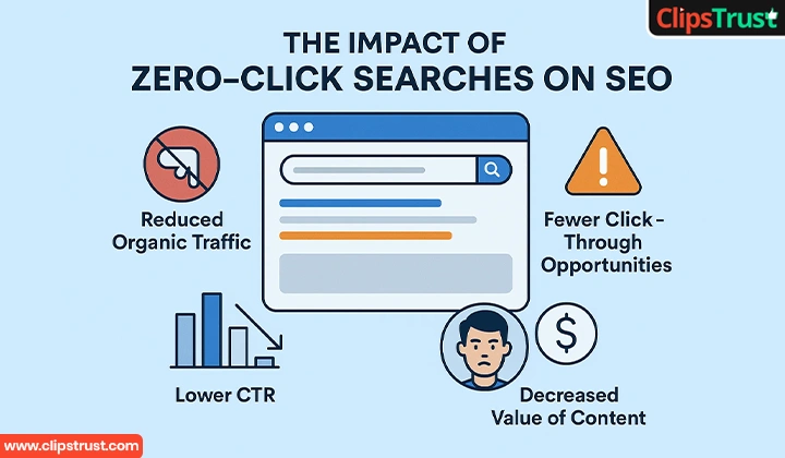 what is the impact of zero-click searches on seo