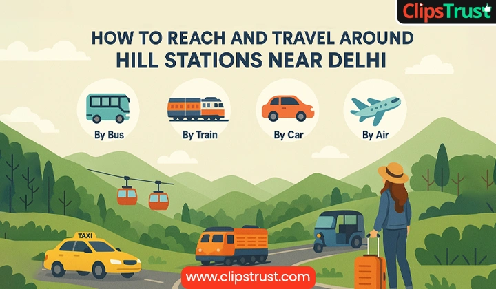 How to reach and travel hill stations near delhi