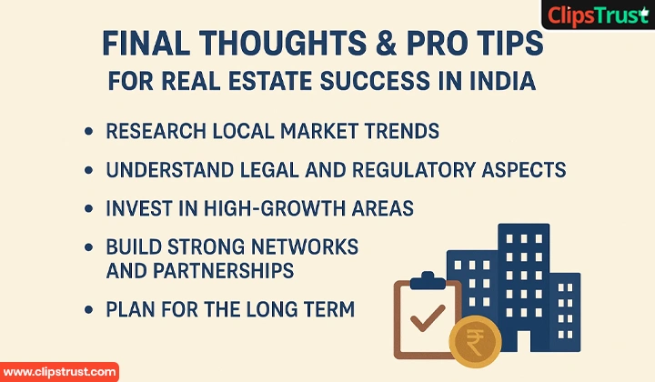 Final Thoughts Pro Tips for Real Estate Success in India