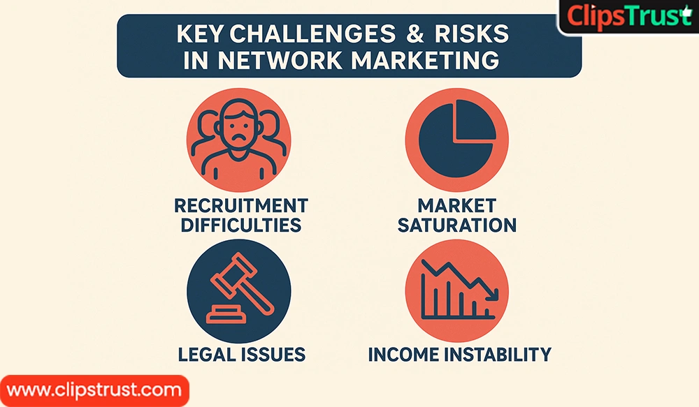 key challenges and risks in network marketing
